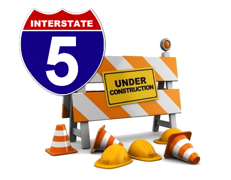 Under Construction | I-5 Exit Guide