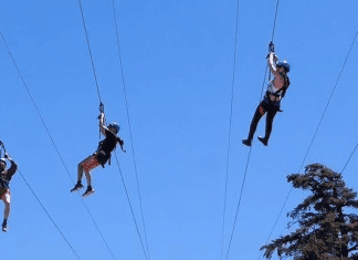 Race Your Friends Down The New Mt. Baldy Zip Lines Mt. Baldy Zip Line | I-5 Exit Guide