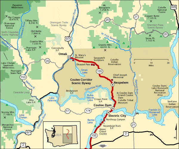 Coulee Corridor Scenic Byway | I-5 Exit Guide