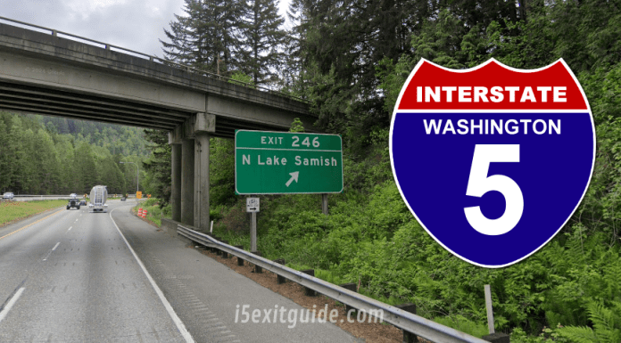 Northbound I-5 near Bellingham Reopens Thursday, April 16 Washington I-5 Traffic | I-5 Construction | I-5 Exit Guide